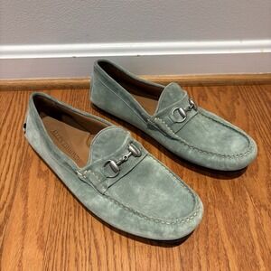 Allen Edmonds Sebastian Bit Men's Driving Loafers 11.5 EEE Sage Suede